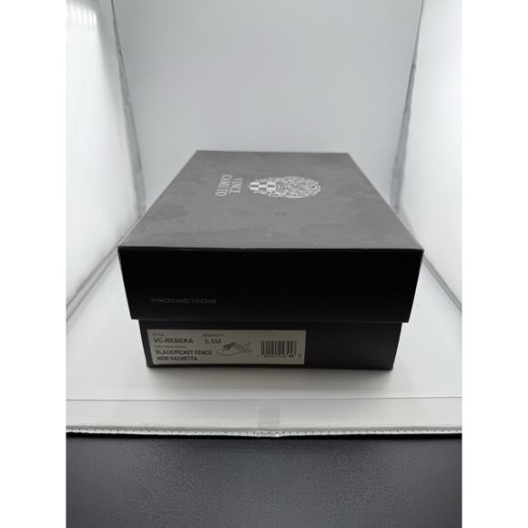 VINCE CAMUTO Rebeka Tassel Slingback Thong Sandal 5 1/2 Black & White Lthr NIB - Picture 10 of 10